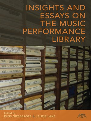 cover image of Insights and Essays on the Music Performance Library